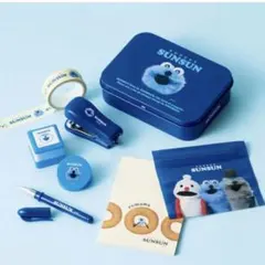 【新品未開封】リンネル5月号 付録のみ パペットスンスン 缶ケース入りミニ文具