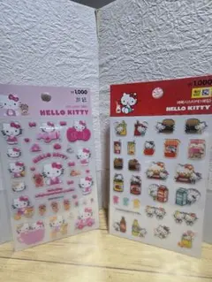 日本未発売 韓国ダイソー ハローキティ 2種シールセット