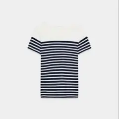 zara ストライプ柄ショートスリーブTシャツ Sサイズ なぐもふうかのサムネイル