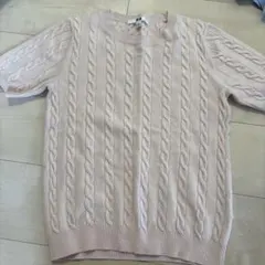 UNIQLO ケーブルニット 半袖セーター M