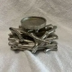 キャンドルホルダー メタリック 枝モチーフ インテリア雑貨