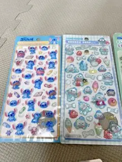 ボンボンドロップ スティッチ・ハンギョドン シール2枚セット