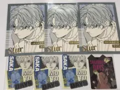 サカモトデイズ 箔押しポストカード ダイカットステッカー スラー