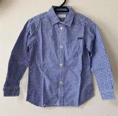 ギンガムチェック 長袖 シャツ キッズ 120