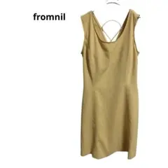 フロムニルfromnil ワンピース　ミニ　パット付き