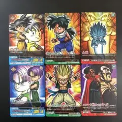 【極美品】ドラゴンボール★データカードダス孫悟天 トランクス等プロモーション6枚