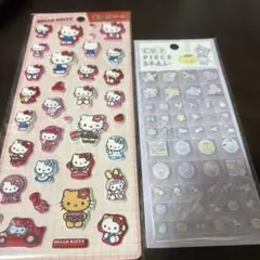 ぷっくりシール　タイルシール　キティ　サンリオ