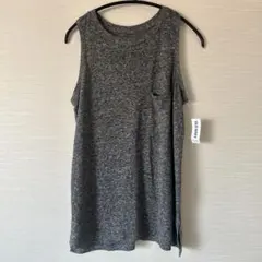 新品タグ付★OLD NAVY オールドネイビー タンクトップ 杢グレー 無地 Sのサムネイル