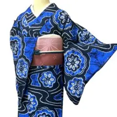 A59有松鳴海絞り高級浴衣 花 綿レディース浴衣単品 お仕立て A29-5有松鳴海絞り高級浴衣 花 綿レディース浴衣単品 お仕立て - メルカリ