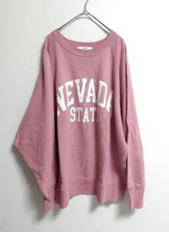 ジャーナルスタンダードレリューム　NEVADAロゴスウェット　ピンク
