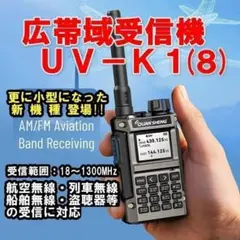 広帯域受信機 UV-K5（99）2997メモリー搭載(グレーモデル