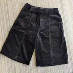 コムサイズム コーデュロイ ブラックハーフパンツ