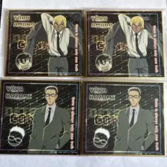 名探偵コナン　Neon Light ミニ色紙　安室透 風見裕也