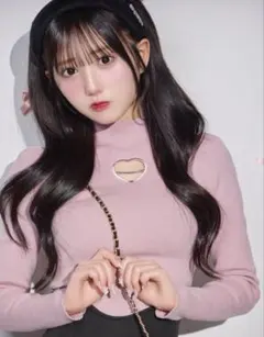 michellMacaron ハートカットニット