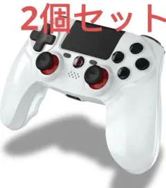 PS4コントローラー 無線 ワイヤレス 白　2個セット