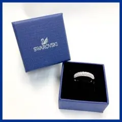 美品✨箱付き　SWAROVSKI リング 指輪　サイズ55 シルバー