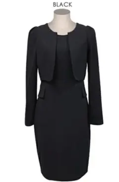 冠婚葬祭　入学式　ママスーツ　 フォーマル　2XL 大きいサイズ　ブラック
