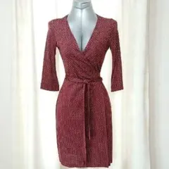 ダイアンフォンファステンバーグ ラップワンピース