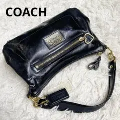 未使用保管品 コーチ F20017 ブラック 黒 アクセサリーポーチ