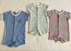 半袖ロンパース3点セット60〜70サイズ