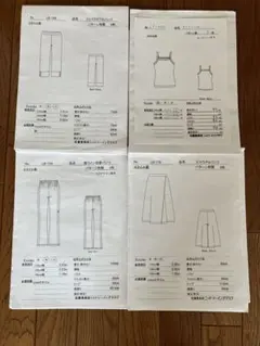 婦人型紙4セット LB154 LB164 LB176 LT440のサムネイル