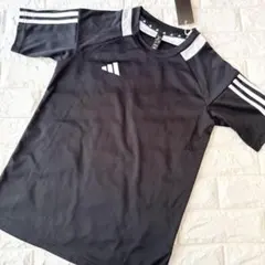 【150サイズ　黒】アディダス　Tシャツ AEROREADY ジャージー