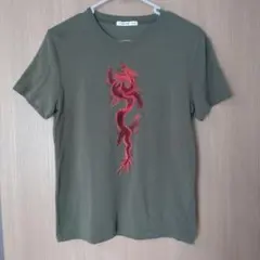 VIVIENNE TAM ドラゴン刺繍 Tシャツ カーキ サイズ1のサムネイル