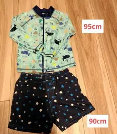 男の子　水着＆ラッシュガードセット　90cm