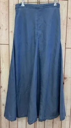 nano universe 大人綺麗めスタイルデニムフレアスカート