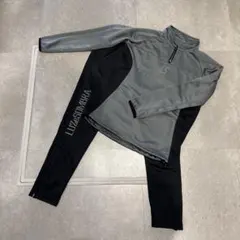ルースイソンブラ ハーフジップジャージ 上下セット グレー