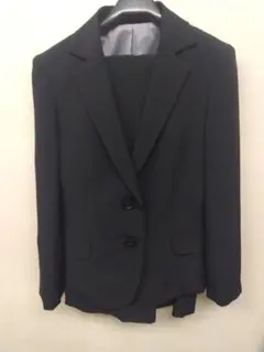 【美品】トップバリュ ダークグレー ストライプ ビジネススーツジャケット