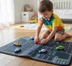 プレイマット ラグ キッズプレイマット 玩具 駐車場デザイン ミニカー