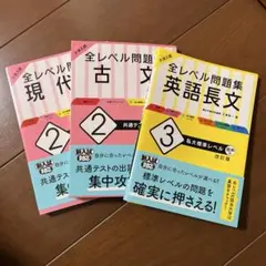 大学入試 全レベル問題集　3冊セット