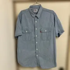 90s復刻LEVIS.BIue.Shirts.半袖シャンブレーLL.NR.NC.