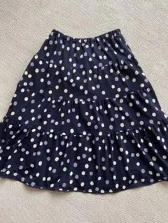 ☆美品☆ハーモニカ　ドット柄　フレア　スカート☆