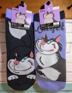 Disney ルシファー ショート丈ソックス 22-24cm 全2種セット