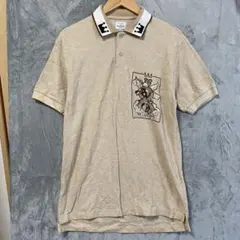 【L1147】 Castelbajac 半袖ポロシャツ サイズL ブラウンのサムネイル