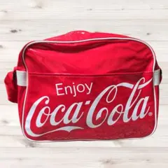 【希少】コカ・コーラ エナメル ショルダーバッグ レトロ ビンテージ風 赤のサムネイル