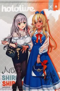 ホロライブくじ りぴーと! タペストリー賞 白銀ノエル＆不知火フレア おでかけ