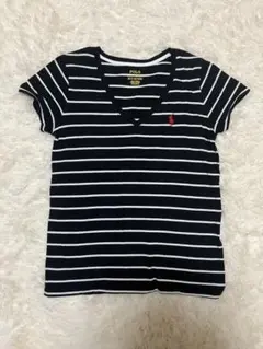 Ralph Lauren ポロラルフローレン　Tシャツ　ボーダー　ポニー赤刺繍