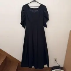 AMERI｜SEERSUCKER VOLUME HEM DRESS