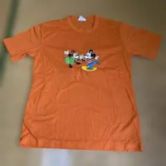 VIRGINIAN ミッキーマウス プリントTシャツ オレンジ Sサイズ日本製