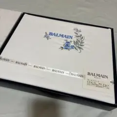 BALMAIN PARIS コットンシーツ 花柄刺繍