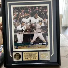 松井秀喜 MVP 2009 ワールドシリーズ フォトフレーム メダル ヤンキース 松井秀喜 MVP 2009 ワールドシリーズ フォトフレーム メダル