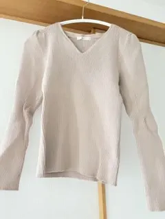 ウィルセレクション　ミドルパワショルリブニット