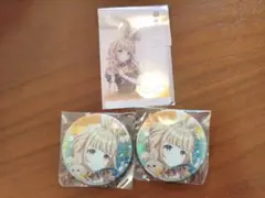 学園アイドルマスター 藤田ことね GIGOグループ限定オーロラ缶バッジ2点