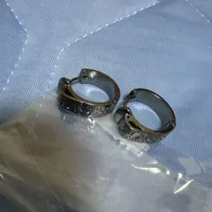 ピアス 両耳 シルバーグレー ガンメタ