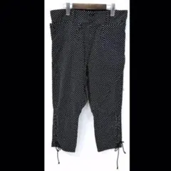 LEROY ナポレオンスタイルサルエルパンツ 1 BLACK 黒 Dot
