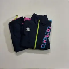 umbroアンブロ　ポリエステル100 ジャージ上下セットアップ　L Mネイビー