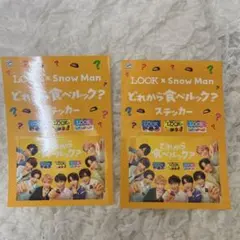 【 SnowMan 】 LOOK ステッカー 2枚